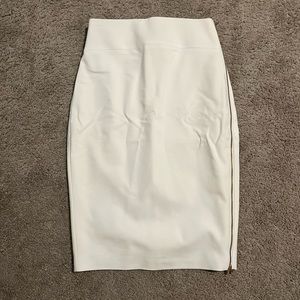 Express White Pencil Skirt